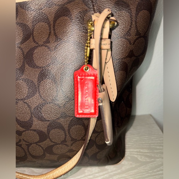 Coach PEYTON SIGNATURE ZIP TOP TOTE B1405-F28365 - Picture 4 of 14